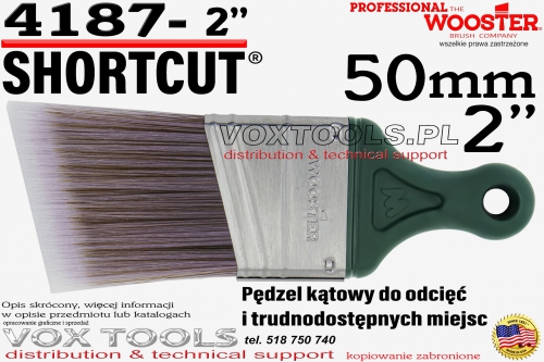 Wooster Brush pędzel skośny do odcięć Shortcut 51mm
