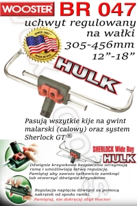 Uchwyt reg. BR047 HULK 12-18 / 305-456mm