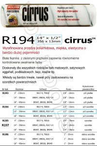 Cirrus R194-14 356x13mm (14x1/2) wałek poliamidowy