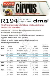 Cirrus R194-9 230x13mm wałek poliamidowy Wooster Brush