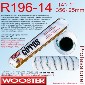 Cirrus R196-14 356x25mm (14x1) wałek poliamidowy