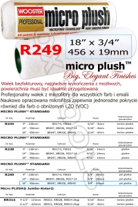 Micro Plush R249-18 456x19mm profesjonalny wałek z mikro fibry
