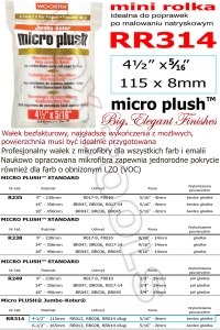 Micro Plush RR314-4.5 115x8mm (4.5x5/16)mini rolka