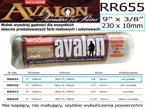 AVALON RR655 230x10mm /9x⅜/ wałek
