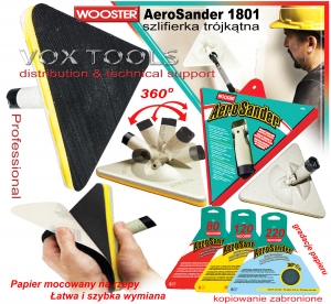 Wooster Aero Sander  1801- szlifierka trójkątna do gipsu