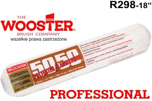 Wałek Wooster Brush POLYESTER/LAMBSWOOL R298 -18 x 1-1/4 (455mm x30mm)