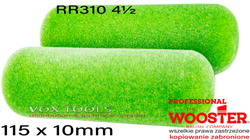 RR310-4.5 Big Green 115x10mm mini wałek z flokowanej pianki