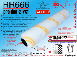 ProDoo-Z FTP RR666-14 356x10mm (14x3/8) wałek malarski Wooster Brush