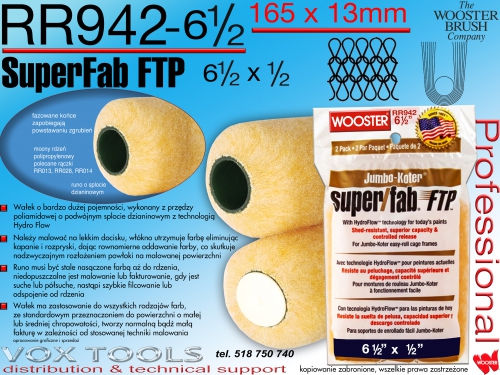 RR942-6.5 SuperFab FTP 165x13mm, 2pak mini rolka