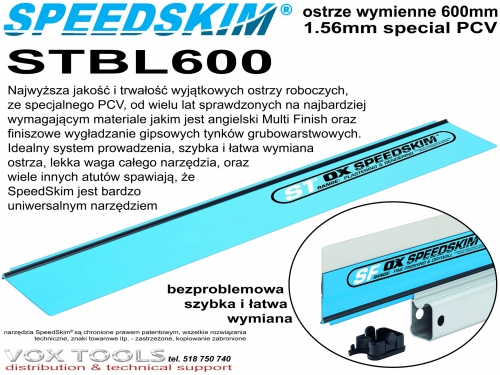 STBL600 wymienne ostrze 600mm Specjal PCV Speed Skim